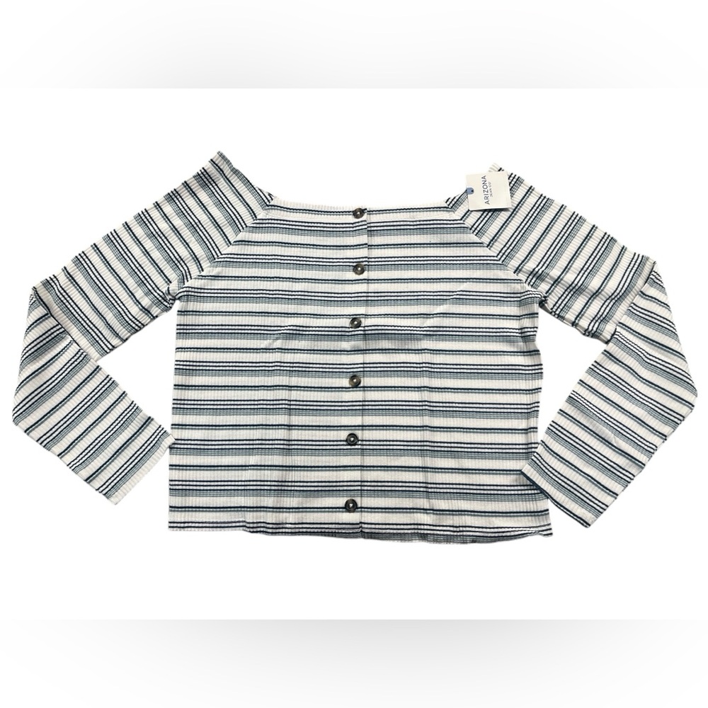 Off Shoulder Cropped Long Sleeve Top 2X Plus